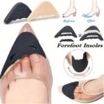 1Pair Front Toe Pads, High-Heeled Insole Foam Pads, Adjustable Forefoot Sponge