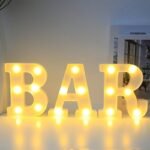 16Cm Led Letter Light With Glow-In-The-Dark Numbers - Warm Yellow Light For Weddings, Birthdays, Christmas, And Home Decor - Battery-Powered, Switch Control, Plastic Construction, Tabletop Lighting | Modern Night Light | Plastic Led Light, Led Lights For Bedroom - Image 8