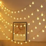 1Pc Led Bubble Ball Light String Crystal Ball Light Room Decoration Warm Scene Layout
