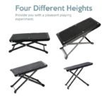 Guitar Foot Pedal, Guitar Foot Stool 4 Gears High And Low Folding, Sturdy Metal Foot Rest Non-Slip Foot Pedal, No Bending Or Stretching. Suitable For Musical Instrument Playing, Guitar Playing, Home And Other Scenes To Place Foot Rest. - Image 12