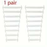 16Pcs No Tie Elastic Shoe Laces For Adults - Black & White Silicone Tieless Laces For Sneakers - Durable, Comfortable, And Hassle-Free Design - Image 3