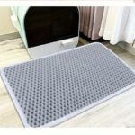Rectangular Cat Litter Box Mat - Non-Slip Footed Scratching Pad With Ventilation Holes, Durable Eva Material For Easy Cleaning & Prevents Scalding, Fits All Cat Litters, Cat Litter Box Mat, Pet Waste Management, Ventilated Pet Accessory, Nonslip Pet Item - Image 7