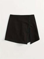Split Asymmetrical Hem Skort, Casual Short Style Back Skort, Women'S Clothing - Image 6