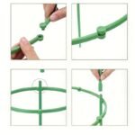 12Pcs, Plant Support Plant Stakes, Half Round Plant Support Ring Plastic Plant Cage Holder Flower Pot Climbing Trellis For Small Plant Flower Vegetable, Indoor Plants - Image 7