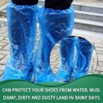 5/10/20 Pairs Disposable Shoe Covers Disposable Non Slip Plastic Boot Covers Long Waterproof Shoes Covers Safety Boot Shoe Covers 54.86 Cm Tall Shoe Coverings For Men Women Rainy Day Use - Image 8