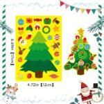 12 Sheets Christmas Stickers Christmas Party Games Stickers Make Your Own Christmas Stickers, Christmas Sticker Sheet Activities Craft Kits,Christmas Activities Sticker - Image 4