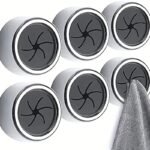 2Pcs Modern Black & White Spiral Towel Holders - Wall-Mounted Durable Plastic Kitchen & Bath Towel Rack With Glossy Finish, Easy Installation With Screws/Adhesive, Space-Saving Design For Contemporary Homes - Black & White Decor, Scratch- (Ideal For Bathrooms) - Stylish Spiral Cross Design, Polished Finish, Secure Grip For Towels, Minimalist Aesthetic, Functional & Easy Use