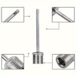 Ball Pump Needles, Inflating Air Pump Needles, Stainless Steel Air Pump Inflator Needles For Basketball Football Volleyball - Image 3