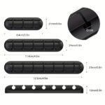 1Pc, 3/5/7 Hole Cable Fixing Clip, Cable Management Wire Organizer Clip Self-Adhesive Suitable For Desktop Usb Charging Cable Bedside Table Power Cord Mouse Cable Wire Pc Office Home Use - Image 4