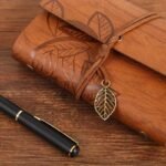 Retro Leaf Leather Loose-Leaf Notebook Strap Portable Travel Record Hand Ledger Learning Stationery - Image 32
