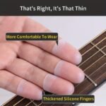 4Pcs Guitar Finger Pads Silicone Non-Slip Finger Protectors For Violin, Mandolin, Bass, Drummer - 3 Sizes - Image 8