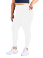 Plus Size - Women'S High-Waist 9/3 Length Leggings With Side Pockets - Stretchy, Solid Color, Casual Leggings For Daily Wear, Leggings | Highwaist Leggings | Comfortable Fit - Image 9