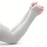 Ice Sliky Fiber Fabric Sleeve Covers - & Heat Reduction, Breathable Stretch Fit For Men & Women, Summer Outdoor Activities Like Driving, Fishing, And Sports - Black, Fishing Gear Essentials, Flexible Arm Coverage - Image 2