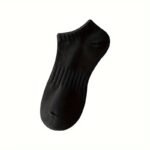 4 Pairs Of White Socks For Women, Mid-Calf Autumn And Spring Fashionable Black Couple'S Sports Long Socks - Image 8