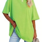 Plus Size Basic T-Shirt, Women'S Plus Plain Short Sleeve Round Neck Medium Stretch T-Shirt