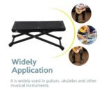 Guitar Foot Pedal, Guitar Foot Stool 4 Gears High And Low Folding, Sturdy Metal Foot Rest Non-Slip Foot Pedal, No Bending Or Stretching. Suitable For Musical Instrument Playing, Guitar Playing, Home And Other Scenes To Place Foot Rest. - Image 9