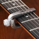 Guitar Capo For Electric & Acoustic Guitars - Single-Handed Trigger, Alloy Construction, 3 Colors (Black/Red/Golden) - Secure Tune Clamp For Bass, Violin, Ukulele, Guitar Capo, Versatile Music Tool, Sleek Metallic Finish, Durable Metal Clamp - Image 3
