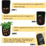 1Pc Potato Growing Bags, Durable Fabric Garden Planter Pots With Flap & Handle, Pots, Planters & Container Accessories, 7 Gallon 30X35Cm, - Image 6