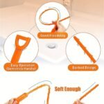 1Pc Of 19.6-Inch Drain Tools For Unclogging, Including Hair Cleaning Drains Tool, Shower Drain Unblocker, Sink Clearing, And Hair Remover Suitable For Showers, Kitchen Sinks, Bathtubs, And Bathroom Accessories - Image 4
