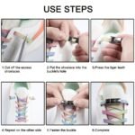 1 Pair 100 Cm No-Tie Elastic Colored Laces, Including 2 Fixed Buckles, Adjustable Comfort Loafers Elastic Laces, Adults, The Elderly, Can Be Used For Sports Shoes, Casual Shoes And Other Shoes - Image 14