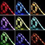 1 Set 4.98Meter For Tv Led Backlight 55.88-165.1 Cm, Smart Tv Led Lights Are Dimmable In 8 Colors, Dynamic Mode, Sensitive And Adjustable Tv Light Strip Is Suitable For Game Room, Tv Background Decoration Eid Al-Adha Mubarak - Image 5