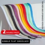 60Cm~180Cm (23.6In~70.8In) Thicken Laces For Sneakers No Elasticity Flat Shoelaces Colored Shoe Laces For Shoes Classic Soft Shoestrings - Image 2