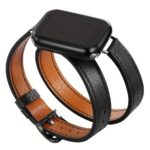 Double Tour Pu Leather Strap For Iwatch Ultra Band 49Mm 45Mm 42Mm 44Mm Series 8 7 6 Se 5 4 3 2 Iwatch 6 38Mm 40Mm Correa 41Mm - Image 6