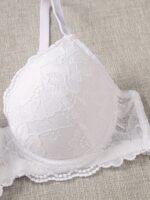 Contrast Lace Push Up Bra, Comfy & Breathable Everyday Bra, Women'S Lingerie & Underwear - Image 7