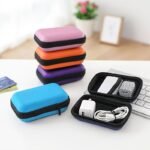 Portable Data Cable & Earphone Storage Bag - Drop-Proof & Zipper Secured!