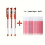 23Pcs Business Signature Pen Black College High School Student Office Stationery Exam Water Pen Needle Tube Head 0.5Mm Gel Pen - Image 7