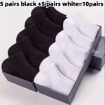 1/5/10/30 Pairs Simple Solid Socks, Soft & Lightweight Short Socks, Women'S Stockings & Hosiery - Image 14