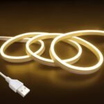 Fomzze Smart Touch Control Led Neon Lights Strip - Usb-Powered Dimmable Rgb-Free Color-Changing (White) Flexible Led Light With App-Like Touch Dimmer For Tv Backlight, Bedroom, Cabinets, Diy Decor - Plug & Play Usb Cable - Image 3