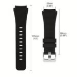 20Mm 22Mm Band For Samsung Galaxy Watch 3 4 5 6 46Mm/42Mm/Active 2 Gear S3 Frontier/S2/Sport Silicone Bracelet 43Mm 47Mm Strap - Image 2