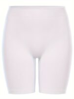 Plus Size Sexy Shapewear Bottoms, Women'S Plus Solid Seamless Tummy Control Shapewear Shorts - Image 2