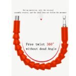 1Pc Electric Drill Universal Joint, Orange, Universal Soft Shaft, Electric Screwdriver Drill Bit Extension Holder, Hand Drill Connecting Rod, Multi-Functional Flexible Drill Bit Holder - Image 8