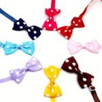 Polka Dot Bow Tie Pet Dog Collars Adjustable Necklace Collar Safety Bow Tie Collars Dog Pet Supplies - Image 10