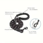 Reflective Dog Leash With Comfortable Padded Handle - Double Heavy Duty Traction Rope For Strong Dogs - Enhance Safety And Control On Walks Christmas Gift - Image 12