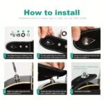 2Pcs Premium Alloy Guitar Strap Locks With Easy Quick Release Buttons - Golden & Black, Secure & Stylish For Acoustic, Electric Guitars & Basses - Ideal Gift For Musicians On Birthdays, Easter, President'S Day, Guitar Accessories Strap - Image 11