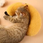 Fair Little Pillow For Cats, Ultra Soft Fluffy Pet Calming Toy Half Donut Cuddler For Joint Relief Sleeping Improve Machine Washable - Image 4
