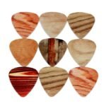 50Pcs Electric Guitar Pick Variety Pack - 0.46, 0.71 & 1.0Mm Thickness - Pvc Material - Cartoon Skull & Wood Grain - 8 Grid Storage Box - Musical Instrument Accessories - Image 9