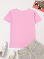 Letter Print T-Shirt, Crew Neck Short Sleeve T-Shirt, Casual Every Day Tops, Women'S Clothing - Image 9