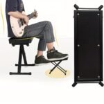 Guitar Foot Pedal, Guitar Foot Stool 4 Gears High And Low Folding, Sturdy Metal Foot Rest Non-Slip Foot Pedal, No Bending Or Stretching. Suitable For Musical Instrument Playing, Guitar Playing, Home And Other Scenes To Place Foot Rest. - Image 7