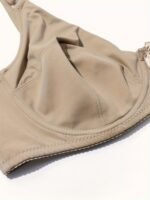 Plus Size Bow Front Solid No Padded Bra, Women'S Plus Full Coverage Slight Stretch Elegant Bralette - Image 10