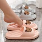 Kawaii Bear Pattern Cloud Slides, Casual Slip On Soft Sole Shoes, Comfortable Pillow Shower Shoes - Image 4