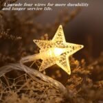 1Pc String Lights 10, 20, 30, 40, 80, Led Star String Lights, Battery Box Power Supply Fairy String Lights, Wedding Party, New Year, Warm White - Image 6