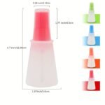 1Pc Silicone Basting Brush With Measurement Markings - Heat-Resistant Bbq & Kitchen Brush For Grilling, Baking, Cooking - Non-Stick, Easy-Clean, Durable - Ideal For Home & Professional Kitchens - Compatible With Oil, Sauce, Butter, Marinade - Space-Saving Design, Grilling Accessories For Outdoor Grill, Baking Tool, Compact Storage, Nonscratch Surface, Grilling Enthusiasts, Cooking Brush, Oil Brush, Oil Dispenser, Silic, Kitchen Accessory, Kitchen Utensil, Kitchen Item For Home, Pastry - Image 4