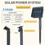 1Pack 20/100/200 Led Crystal Globe Solar String Lights, Solar Outdoor Lights, With 8 Lighting Modes, Halloween Decorations Lights Outdoor For Garden Tree Patio Party Christmas Courtyard - Image 10