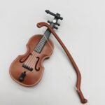 1Pc Miniature Violin Mini Violin Props For Mini Musical Instrument Dollhouse Model Home Decoration Eid Al-Adha Mubarak