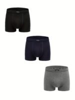 1Pc 2/3Pcs Men'S Plus Size Boxers Briefs, Cotton Briefs, Fashion Plain Color Breathable Comfortable Underwear - Image 9