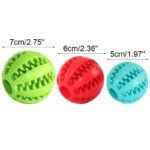 Teddy Puppy Dental Chew Ball For Teeth Cleaning & Plaque Removal - Heavy-Duty Plastic Individually Wrapped Dental Toy With Non-Toxic Chewable Chew Ball, Interlocking Teeth Design & Hanging Loop For Small/Medium/Large Dogs - All Breed Sizes, & Dental Health, Chew Ball For Teeth Cleaning & Mental Stimulation, Durable Chewable Dog Toy With Ergonomic Teeth-Cleaning Holes (No Liquid) - Image 2